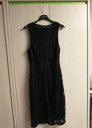 Шикарное платье-миди кружевное2 фото