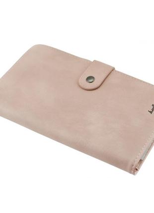 Женский кошелек baellerry jc224, стильный женский кошелек, кошелек девушке мини. цвет: розовый5 фото