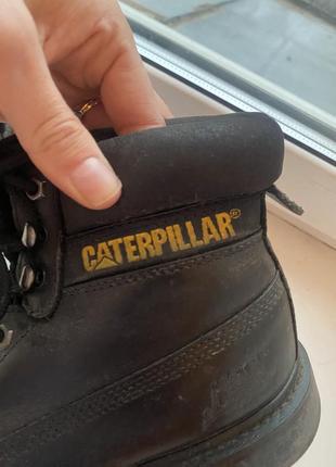 Кожаные ботинки cat,полуботинки caterpillar8 фото