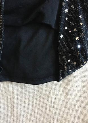 Коктейльна сукня на тонких бретелях з блискітками-зірочками7 фото