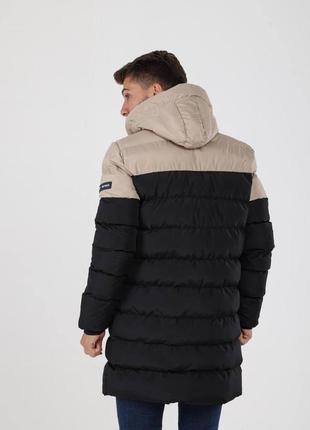Теплая удлиненная мужская брендовая куртка в стиле томми хилфигер качественная до -20 Tommy hilfiger2 фото