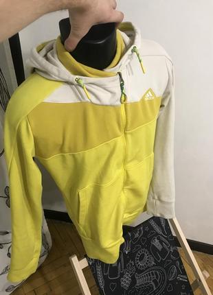 Олимпийка беговая худи флис hoodie fleece adidas outdoor новая серия