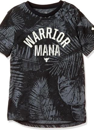 Футболка under armour project rock aloha warrior mana для мальчиков