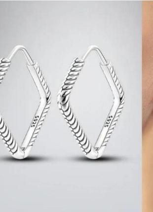 Сережки срібло silver_pandora original