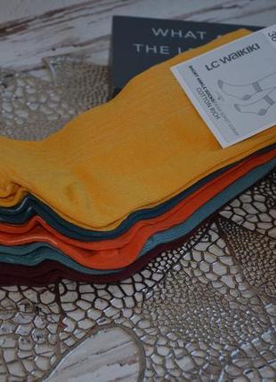36-38 / 39-40 р нові фірмові стильні жіночі шкарпетки набір комплект 5 пар lc waikiki вайкіки носки7 фото