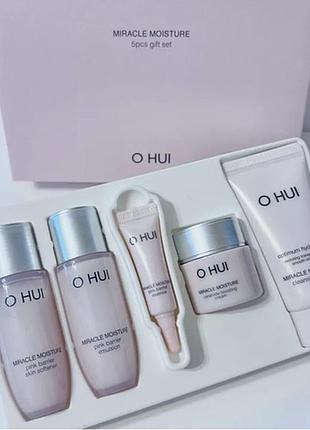 Люксовий набір зволожуючих мініверсій o hui miracle moisture 5pcs gift set