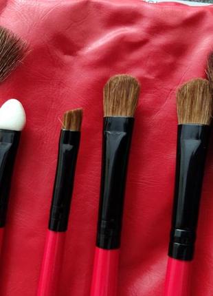 Набор кистей для макияжа shany professional 12 красный6 фото