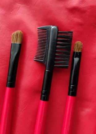 Набор кистей для макияжа shany professional 12 красный8 фото