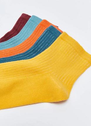 36-38 / 39-40 р нові фірмові стильні жіночі шкарпетки набір комплект 5 пар lc waikiki вайкіки носки2 фото