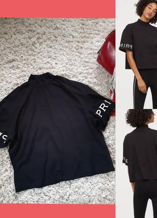 Оригинальная черная футболка оверсайз pringle of scotland x h&m,р. s- l