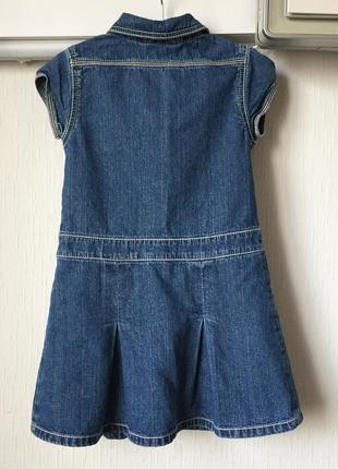 Платье джинсовое на 4-5 лет2 фото