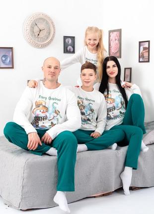 Новогодняя пижама женская, новогодняя пижама женская, новогодняя пижама family look, новогодняя пижама тепла, ночная питья2 фото