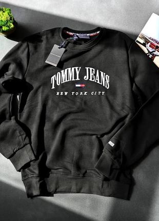 Брендовий люксовий чоловічий світшот  в стилі томмі tommy jeans преміум кофта щільна