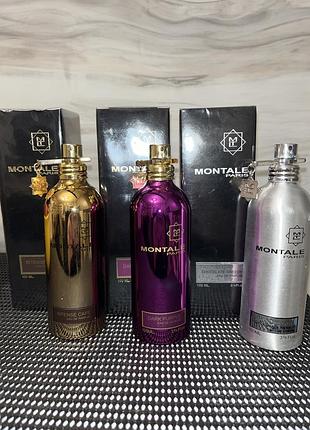 Montale intense cafe , dark purple, chocolate greedy , mukhallat , montale roses musk