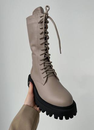 Распродажа 🛍️зимние ботинки на шнуровке 😍 натуральная кожа4 фото