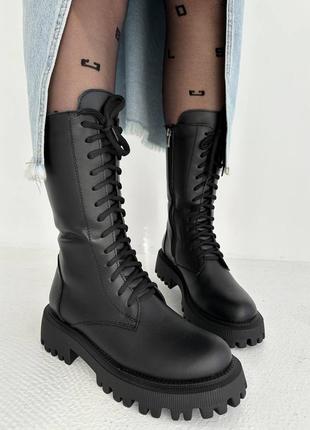 Распродажа 🛍️зимние ботинки на шнуровке 😍 натуральная кожа6 фото