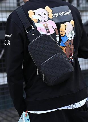 Сумка месенджер в стилі louis vuitton
