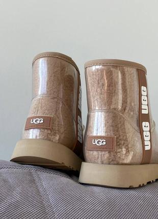 Женские кроссовки ugg clear mini waterproof black6 фото