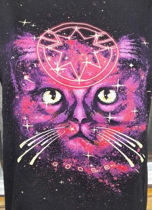 Крутяцька бавовняна футболка з котом2 фото