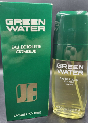 Green water jacques fath 100ml eau de toilette atomiseur