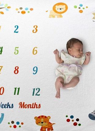 Фотолепешка фон для фото малыша по месяцам4 фото
