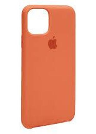 Силиконовый чехол накладка original silicone case high copy — iphone 11 pro max — orange (2)2 фото