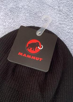 Шапка mammut черная / бордовая / серая женская / мужская3 фото