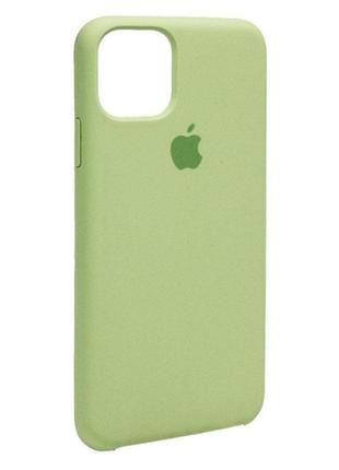 Силиконовый чехол накладка original silicone case high copy — iphone 11 pro max — green (1)1 фото