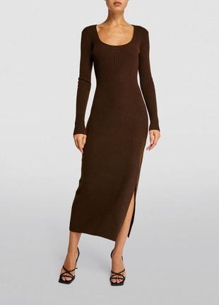 Нова гарна тепла сукня h&m шоколадного кольору