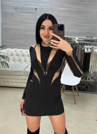 Сукня у стиле mugler lux