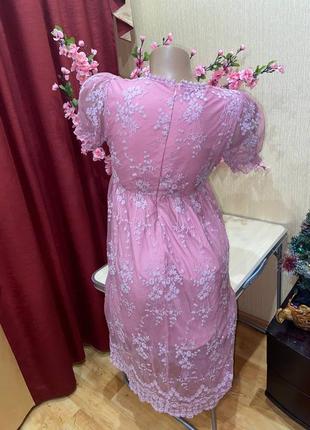 Нарядное платье с гипюром shein2 фото