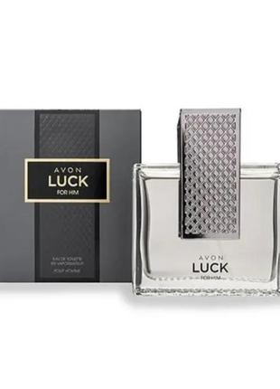 Парфюмированная водаavon эйвон эйвон luck for him avon для мужчин 75 мл
