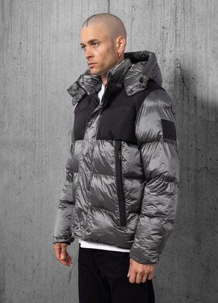 Мужская брендовая зимняя куртка пуховик burberrу2 фото