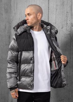 Мужская брендовая зимняя куртка пуховик burberrу5 фото