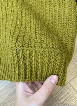 Хакі вязаний теплий незвичний светр asos3 фото