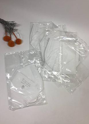 1 шт респиратор маска ffp2 в индивидуальной упаковке без клапана белая н2034