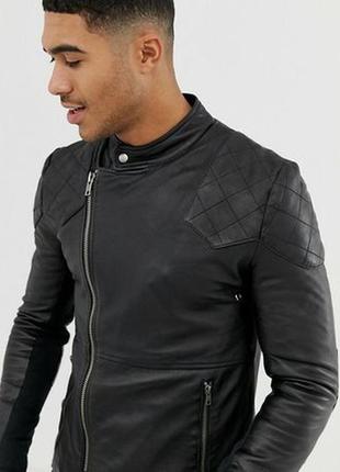 Шкіряна куртка trevor bolongaro/all saints biker jacket. #розпродаж2 фото