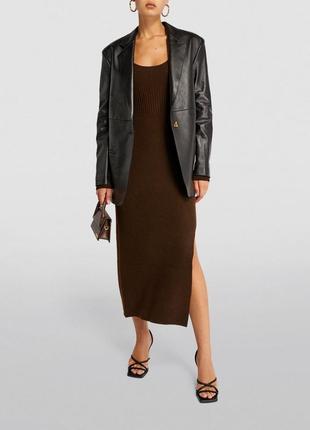 Новое красивое теплое платье h&m шоколадного цвета
