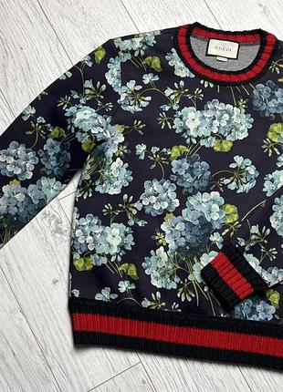 Свитшот gucci floral print crew neck оригинал