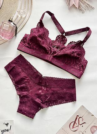 Комплект victoria’s secret набор набор бра бюст лифчик бюстгальтер бельё виктория сикрет белье выктория сикрет