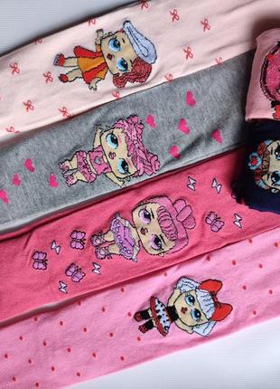 Детские колготки lol на девочку размер 86/92
