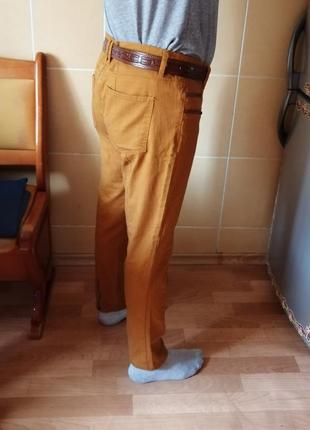 Крутые горчичные скинни брюки, р 50-528 фото