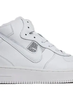 Кросівки зимові на хутрі nike air force white (зима)