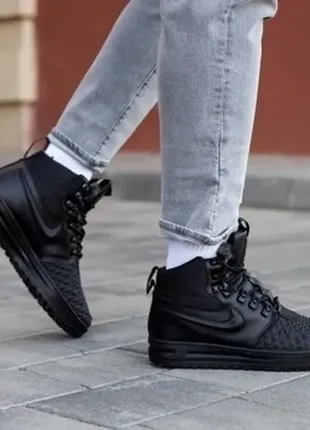 Кросівки зимові nike lunar force 1 duckboot 17 black