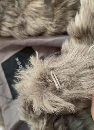 Пальто комбинированное с искусственным мехом и натуральной шерстью от new look6 фото