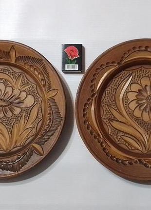 Две настенные керамические тарелки, korond, венгрия.2 фото