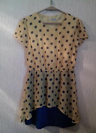 Плате большое  низ трикотаж, новое, верх шифон р 44-46