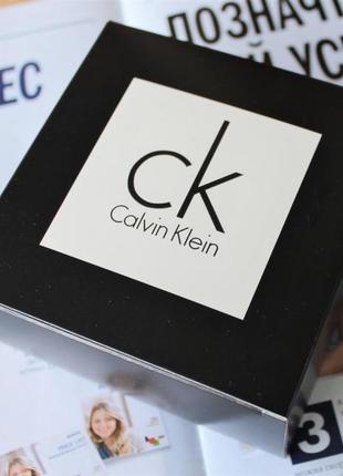 Чоловічий шкіряний ремінь calvin klein з білою пряжкою чорний4 фото