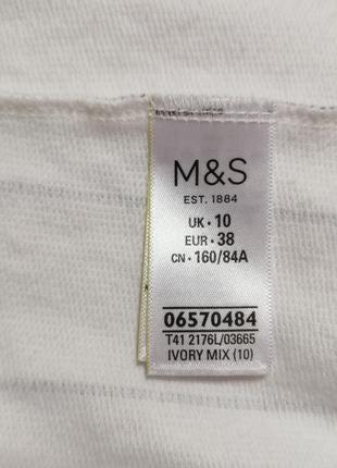 Стильна блуза marks&spencer, 100% бавовна, розмір 10/389 фото