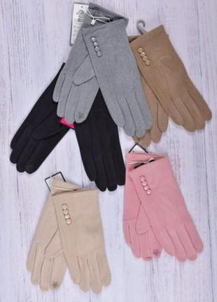 Жіночі рукавички перчатки демісезоні з сенсорлм1 фото